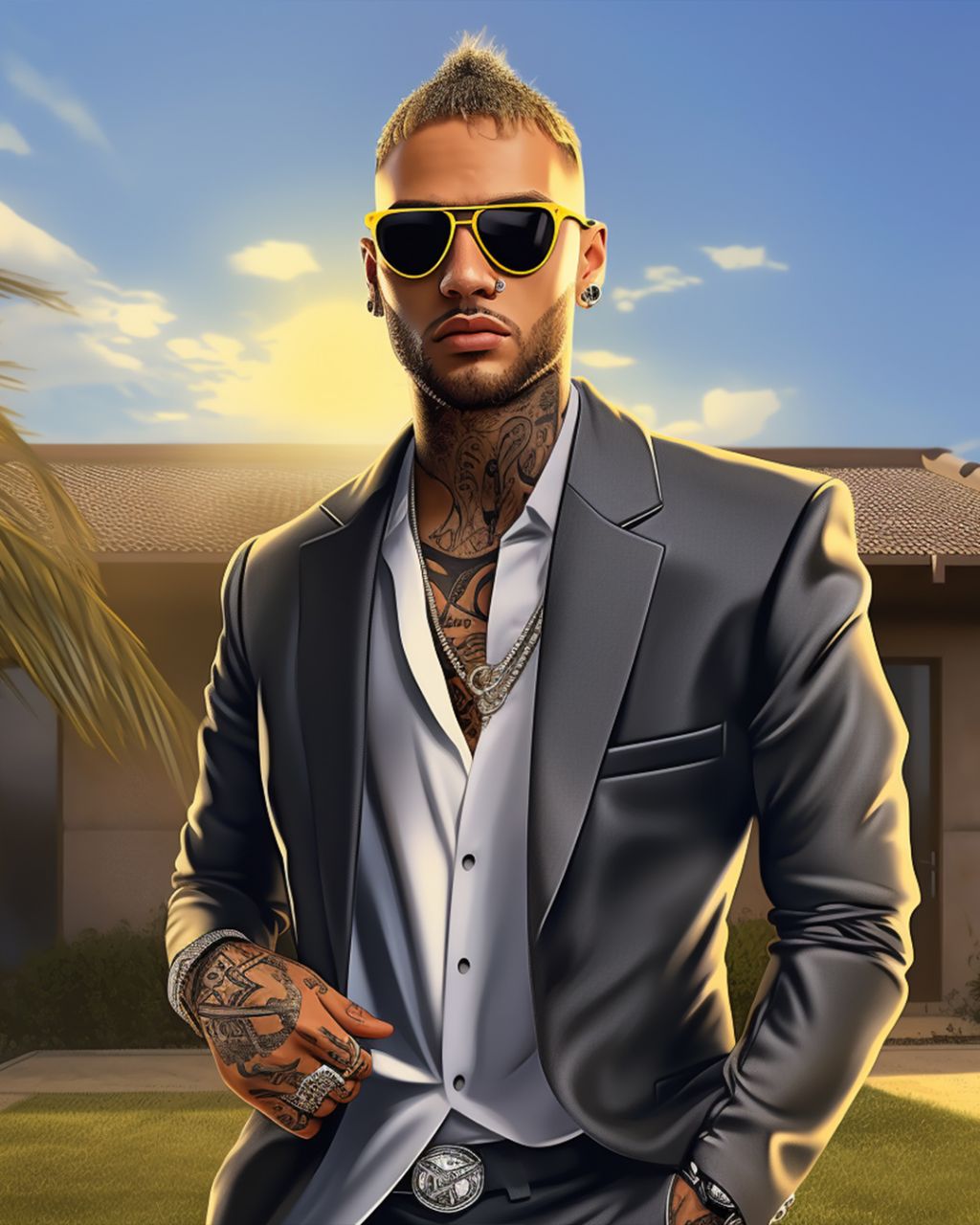 عکس| اگر ستارگان دنیای فوتبال در بازی GTA وجود داشتند! » اصفهانیا 21 نیمار