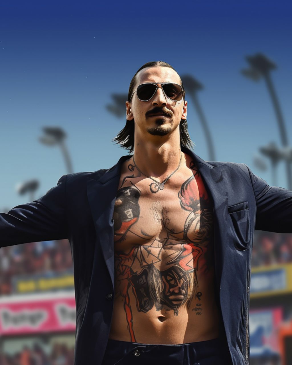 عکس| اگر ستارگان دنیای فوتبال در بازی GTA وجود داشتند! » اصفهانیا 20 زلاتان ابراهیموویچ