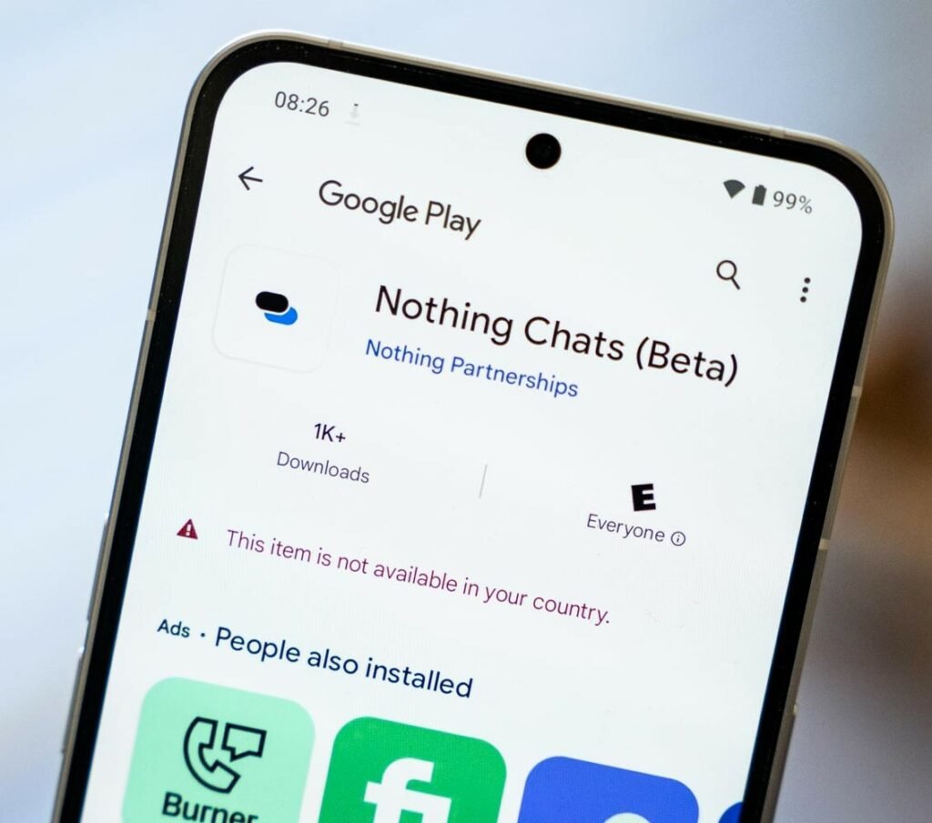 اپلیکیشن Nothing Chats به دلایل امنیتی از گوگل پلی حذف شد