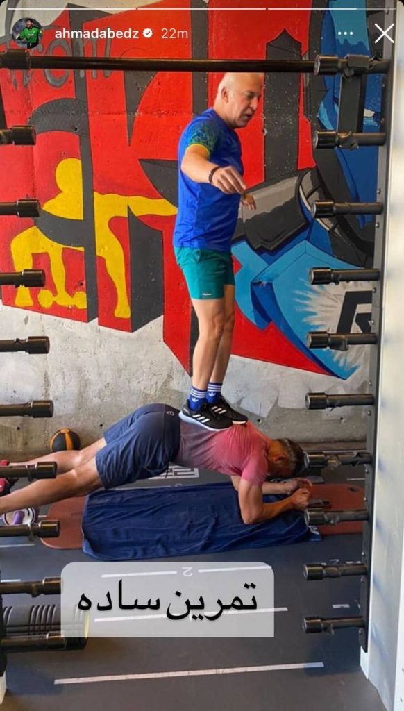 عکس| تمرینات باورنکردنی احمدرضا عابدزاده در ۵۸ سالگی » اصفهانیا