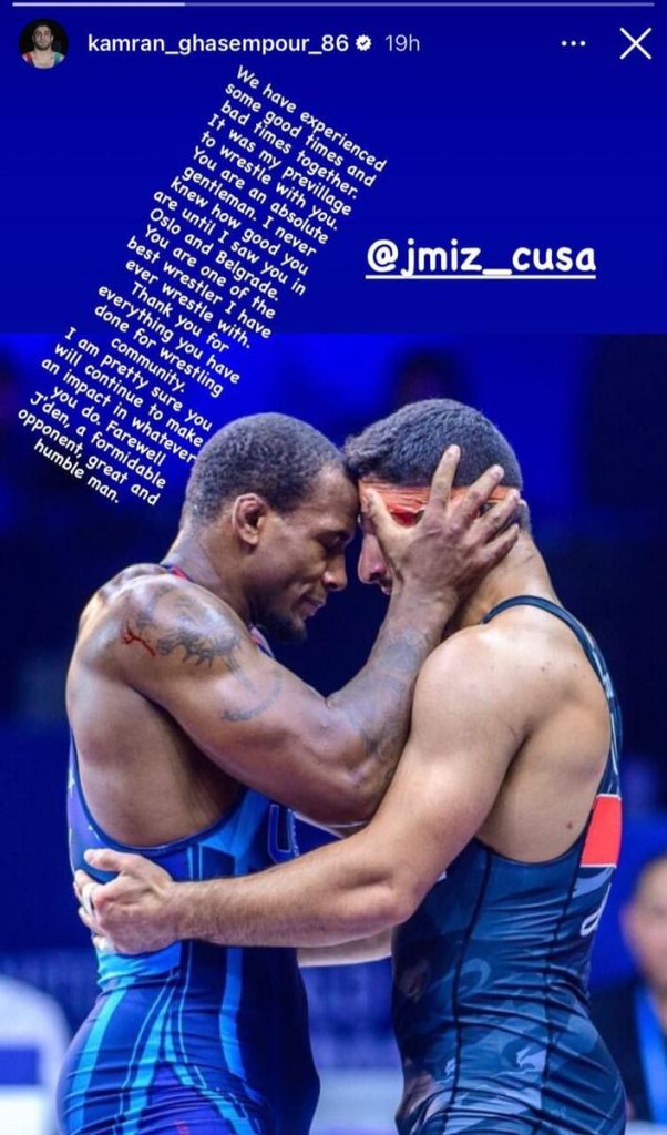 عکس| مطلب احساسی کامران قاسمپور برای جیدن کاکس » اصفهانیا