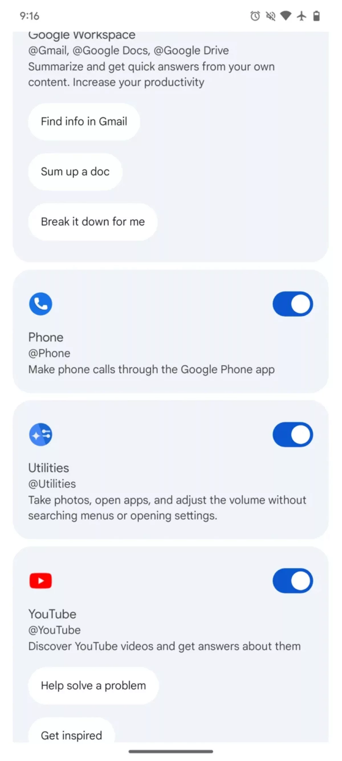 افزونه Phone برای جمینای
