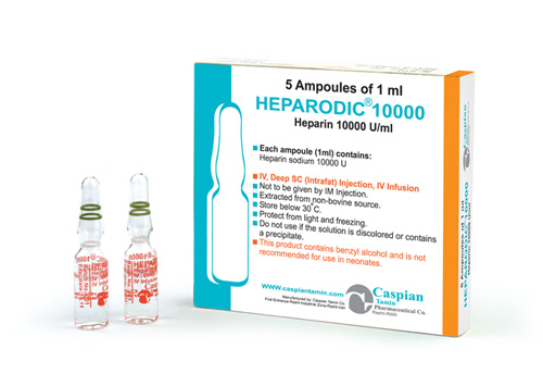 امپول هپارین سدیم ۵۰۰۰ برای چیست
