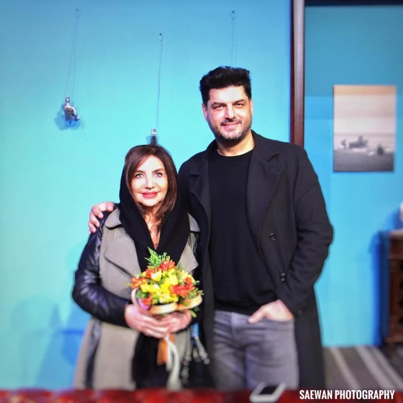 سام درخشانی و مادرش