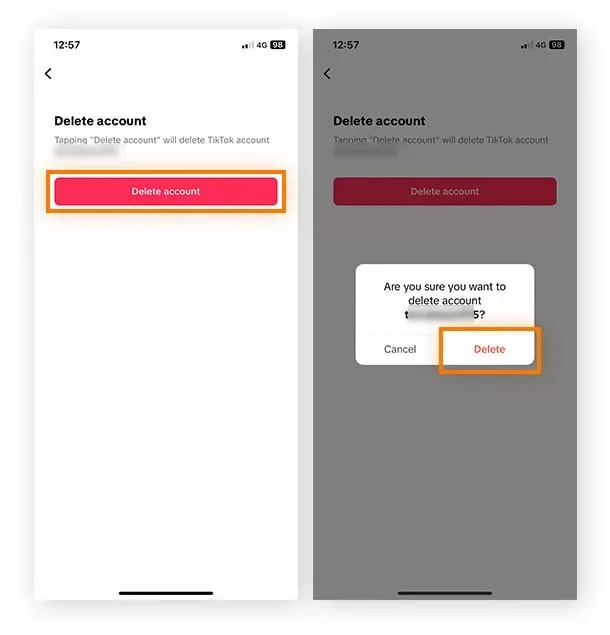 آموزش دیلیت اکانت تیک تاک؛ حذف Tik Tok  به طور موقت و دائمی