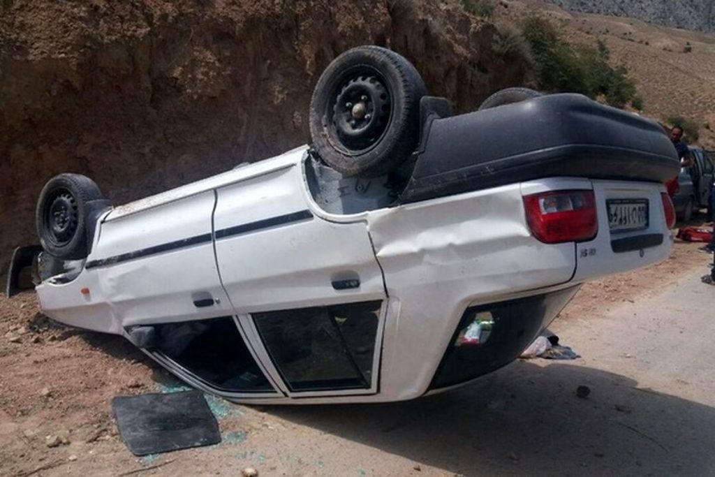 مرگ دلخراش راننده ۱۹ساله با واژگونی پراید