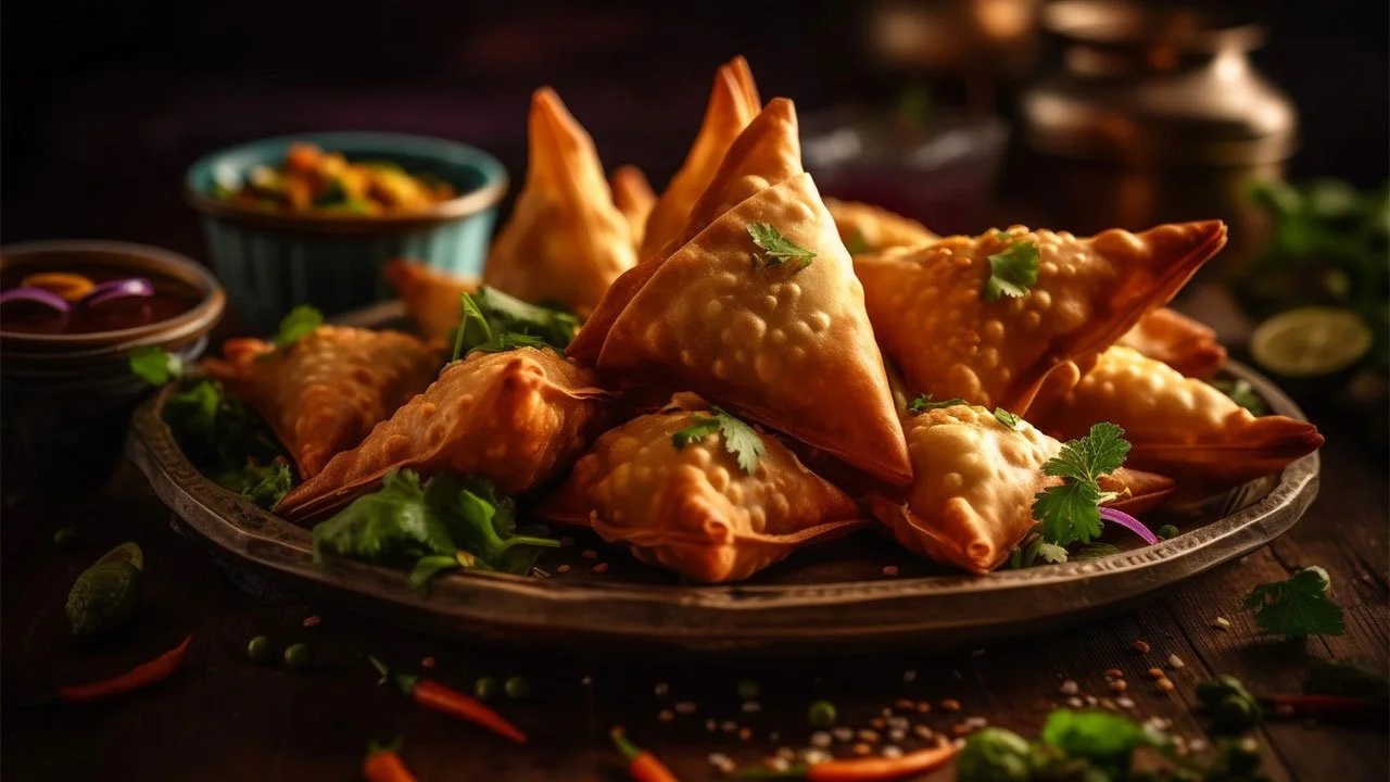 نحوه تهیه سمبوسه پاییزی؛ آموزش سمبوسه سرکه و سیب 4 Samosa3