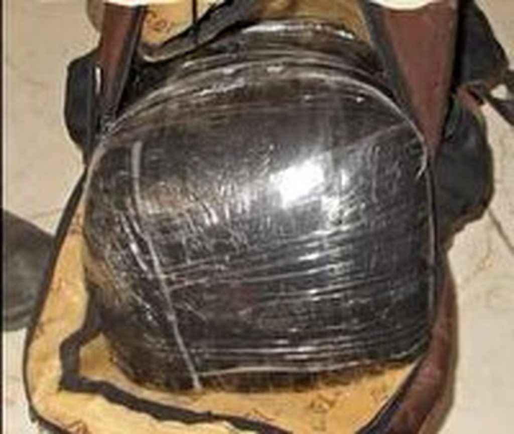 قاچاق تریاک با کوله پشتی