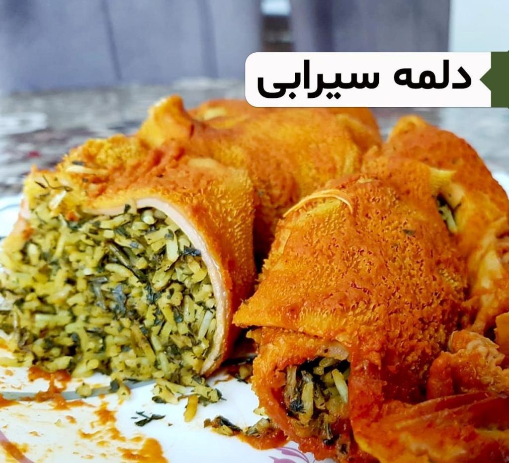 نحوه تهیه دلمه سیرابی با فیلم