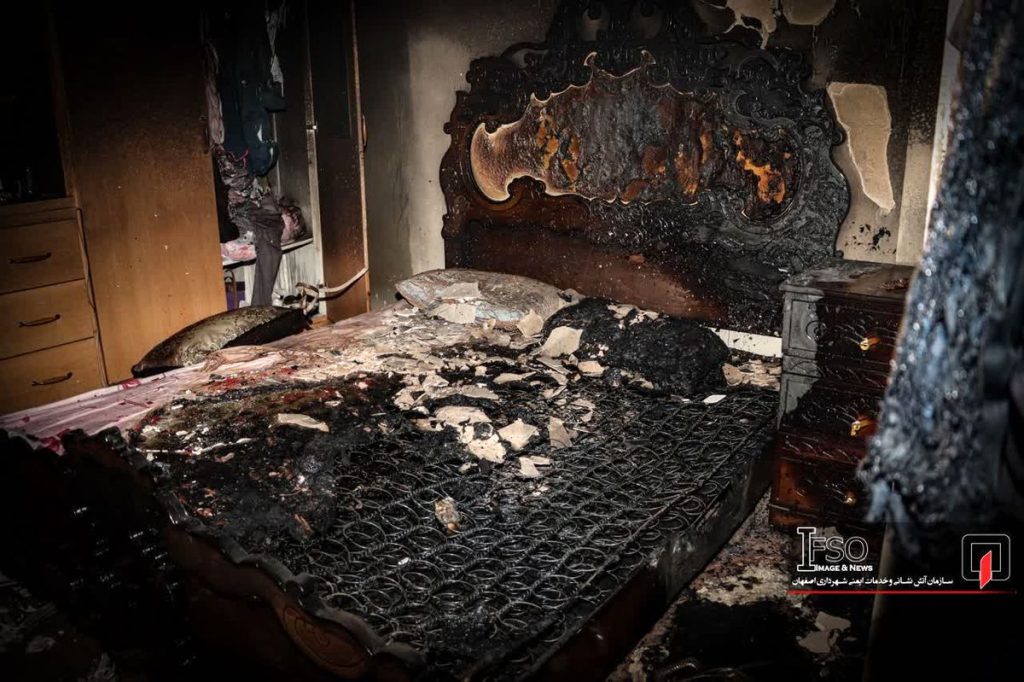 زن جوان در آتش سوزی منزل جان باخت