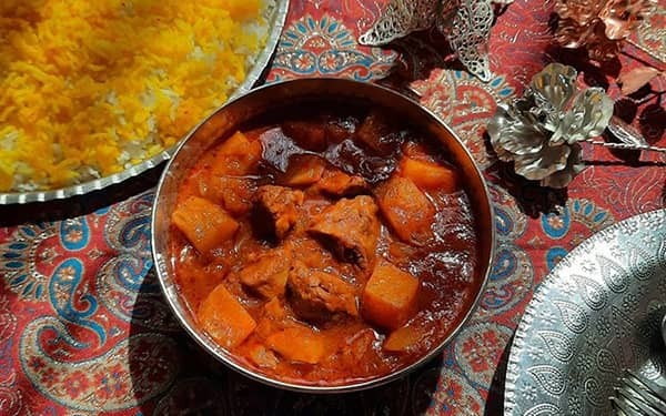 نحوه تهیه خورشت کدو تنبل با گوشت 4 خورشت کدو تنبل (2)