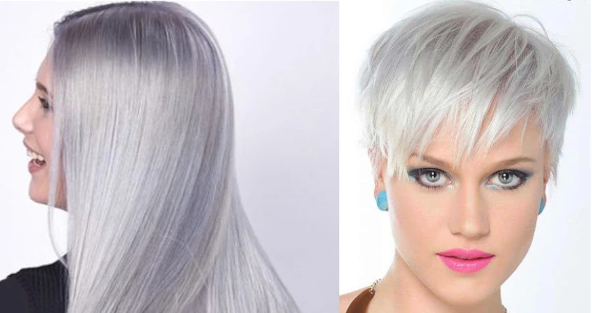 آموزش رنگ موی یخی