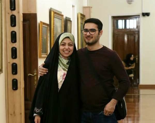 الهام عابدینی و همسرش