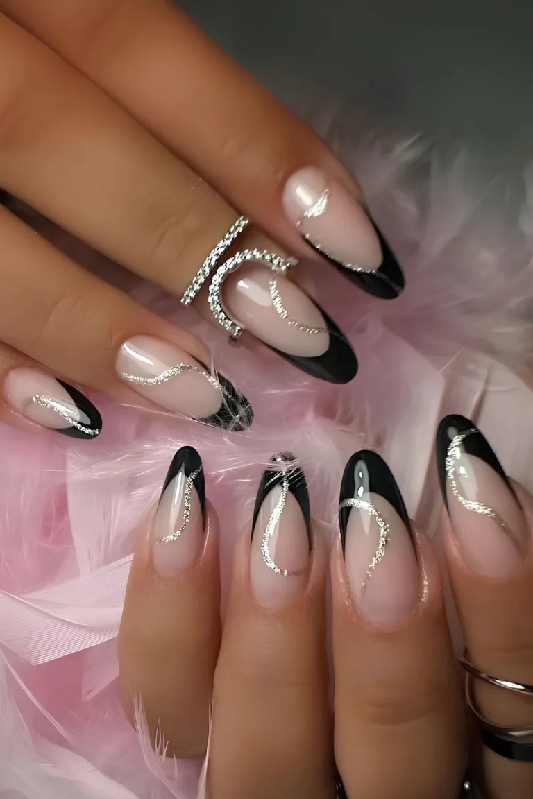 مدل لاک و دیزاین ناخن مشکی اختصاصی ماه محرم 112 طرح ناخن  مشکی برای محرم