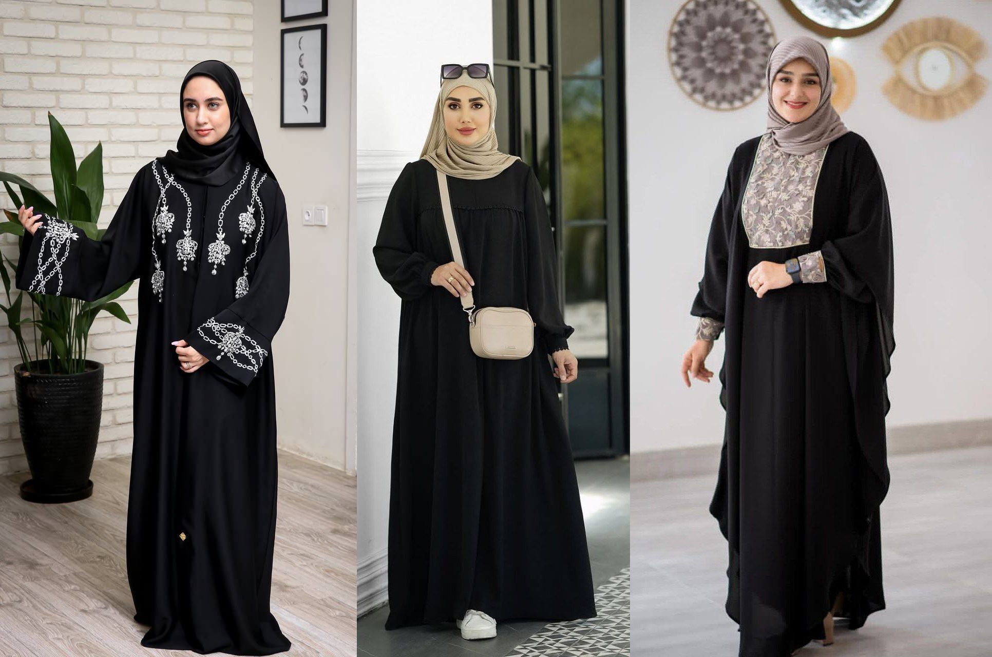 مانتو عبایی مشکی (1)