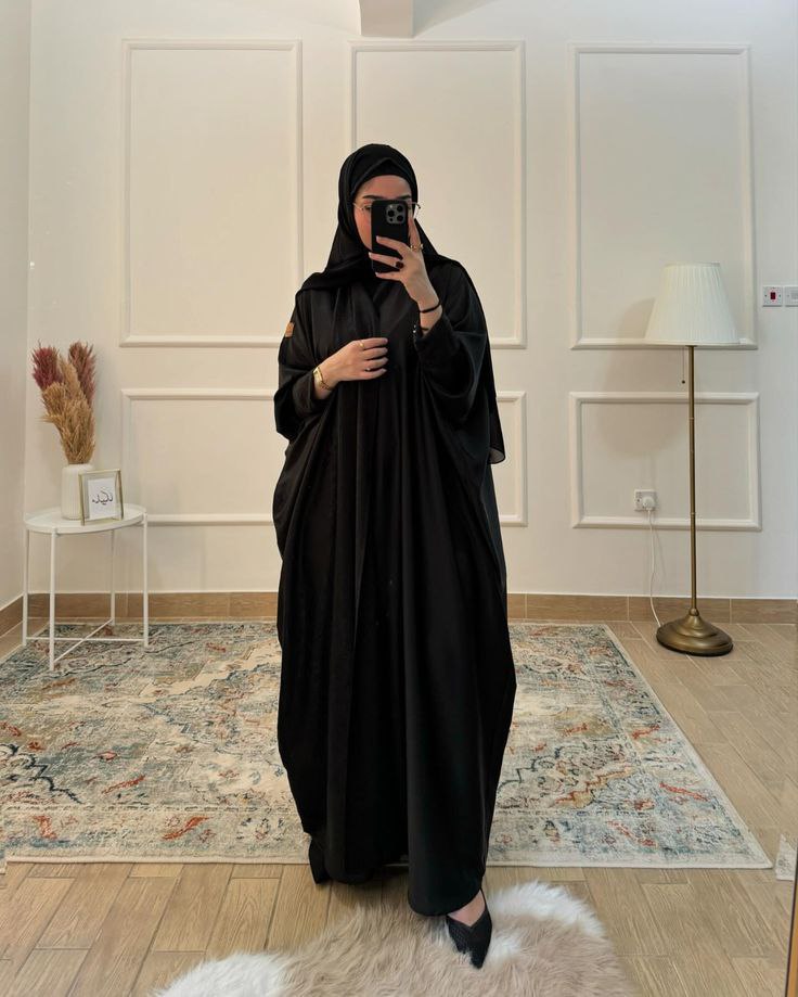 مانتو عبایی مشکی (21)