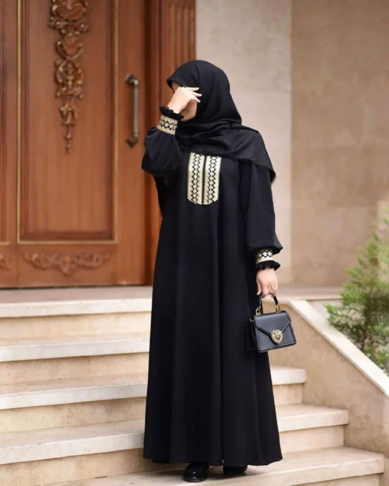 مانتو عبایی مشکی (18)