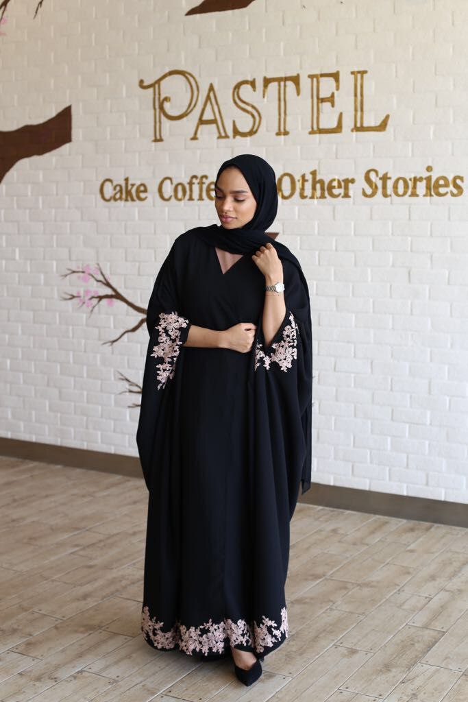 مانتو عبایی مشکی (20)