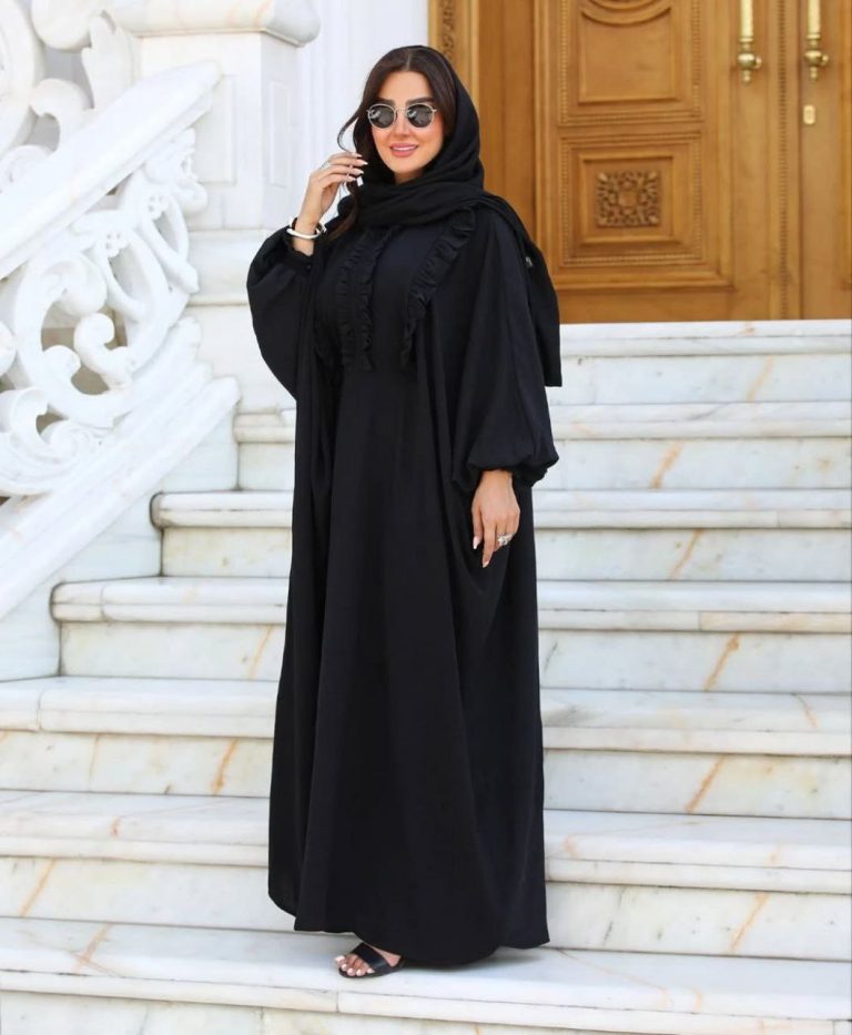 مانتو عبایی مشکی (22)