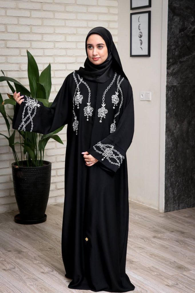 مانتو عبایی مشکی (26)