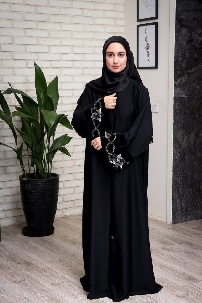 مانتو عبایی مشکی (27)