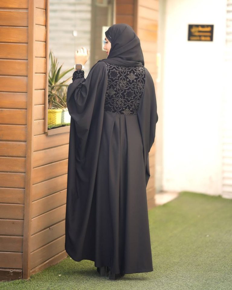 مانتو عبایی مشکی (29)