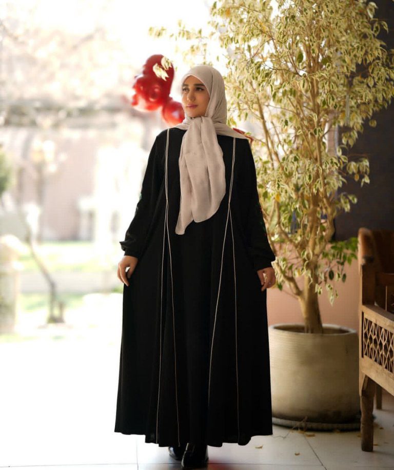 مانتو عبایی مشکی (33)