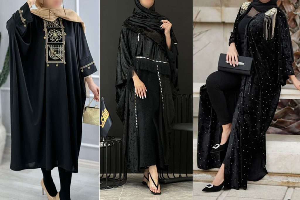 مانتو عبایی مشکی (35)