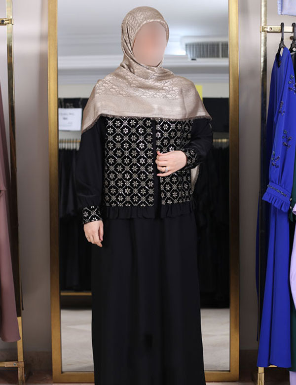 مانتو عبایی مشکی (52)