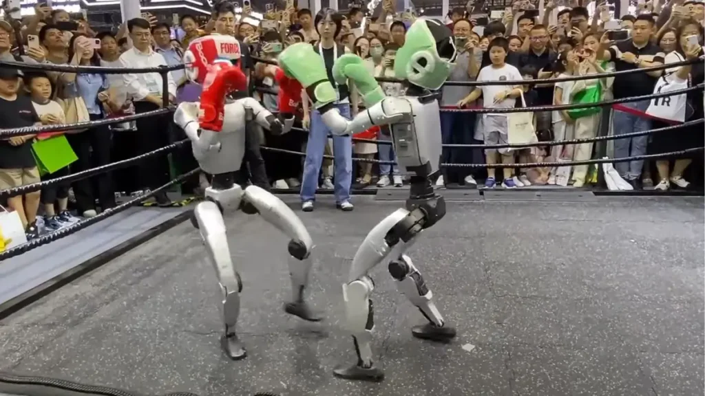 ربات‌های انسان‌نما مجدد در چین مسابقه بوکس برگزار کردند + ویدیو_اصفهانیا