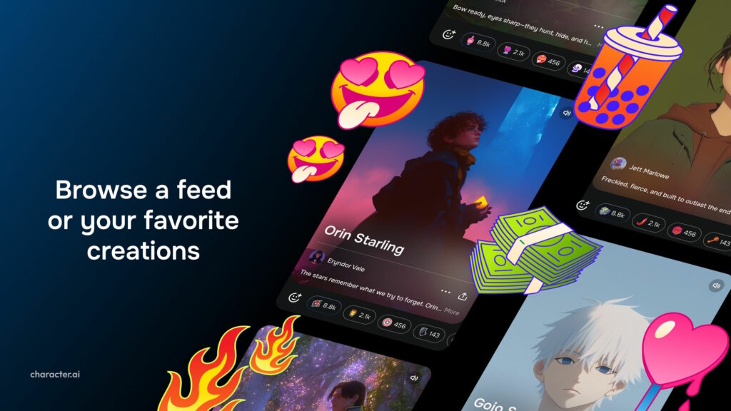 اپلیکیشن Character.AI به فید اجتماعی برای اشتراک‌گذاری محتوا تجهیزشد_اصفهانیا