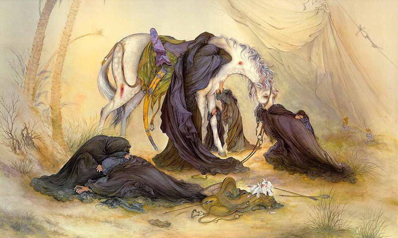 تابلوی عصر عاشورا اثر محمود فرشچیان