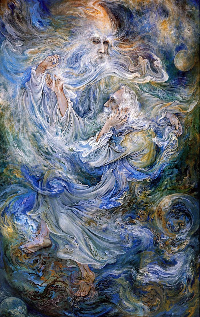 تابلو شمس و مولانا اثر استاد فرشچیان