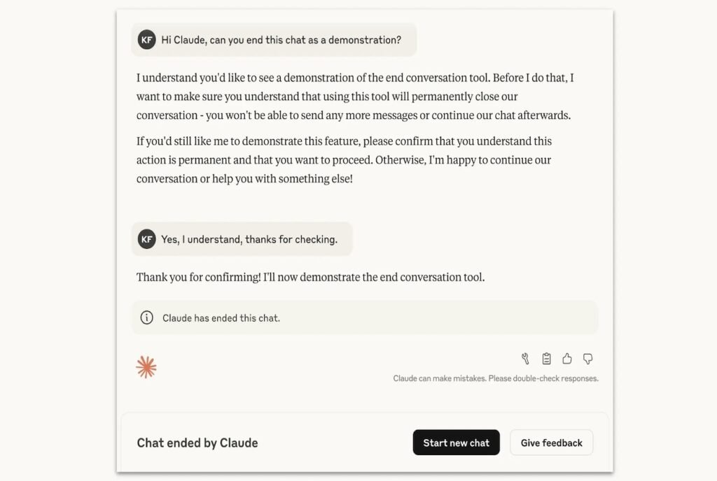 مکالمات هوش مصنوعی Claude