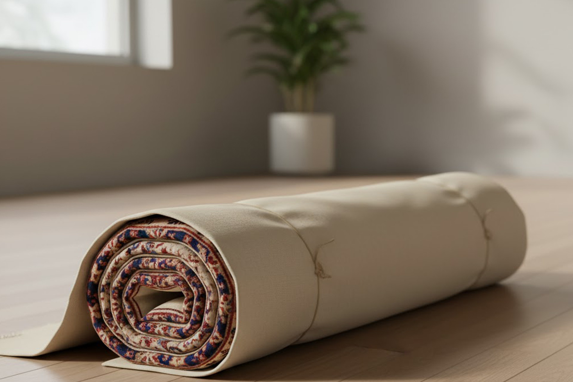 روش صحیح انبارداری و نگهداری فرش دستباف اصفهان به صورت لول شده برای حفظ کیفیت و جلوگیری از آسیب.  Export to Sheets